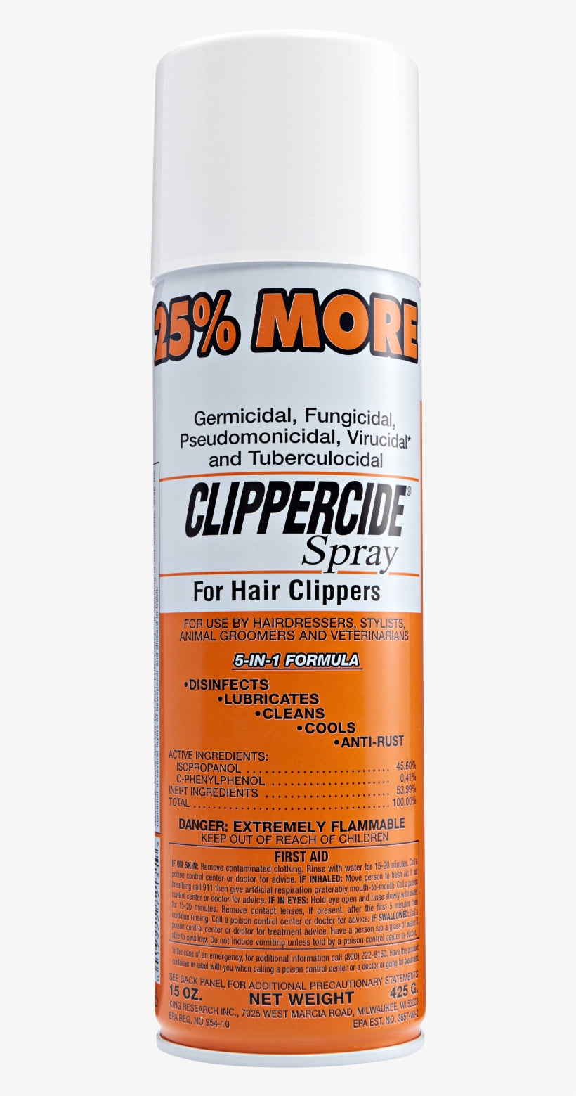 Clippercide Spray for Hair Clippers – 15 oz