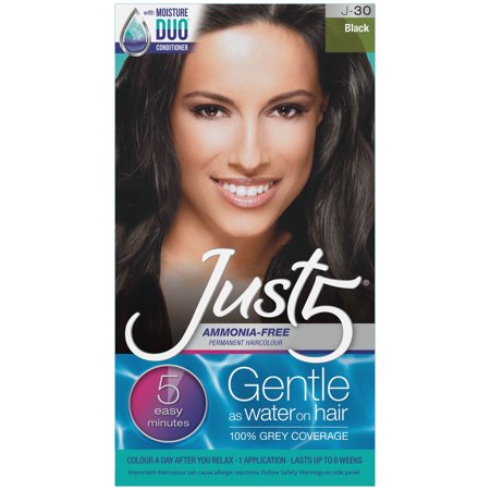 Just 5 Ammonia-Free Permanent Haircolor – Black (J-30)