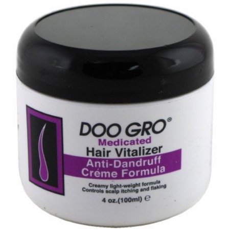 Doo Gro Medicated Hair Vitalizer Anti-Dandruff Crème Formula 4 oz