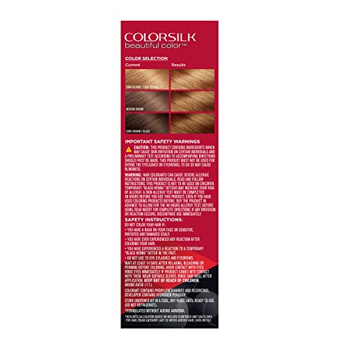 Revlon Colorsilk Beautiful Color Permanent Hair Dye Lightest Golden Brown 57