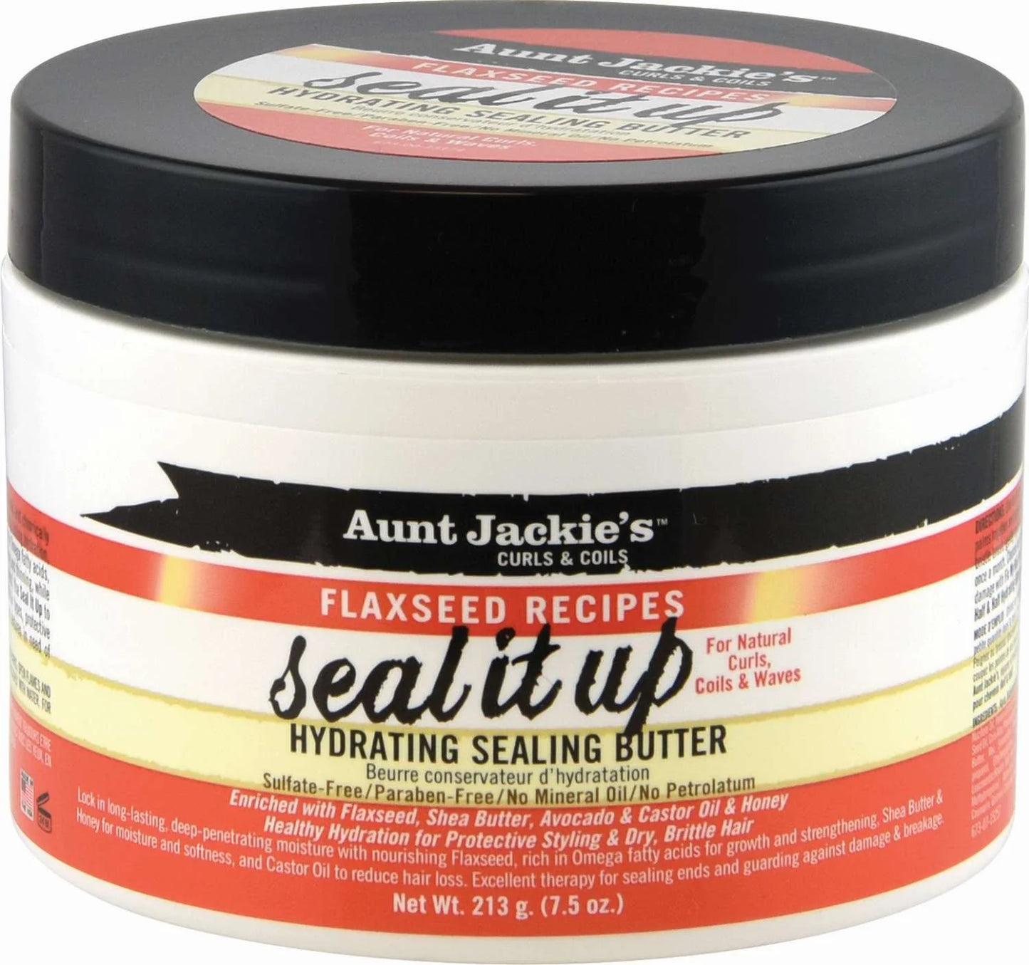 Aunt Jackie's Flaxseed Recipes Seal It Up Hydrating Sealing Butter 7.5oz