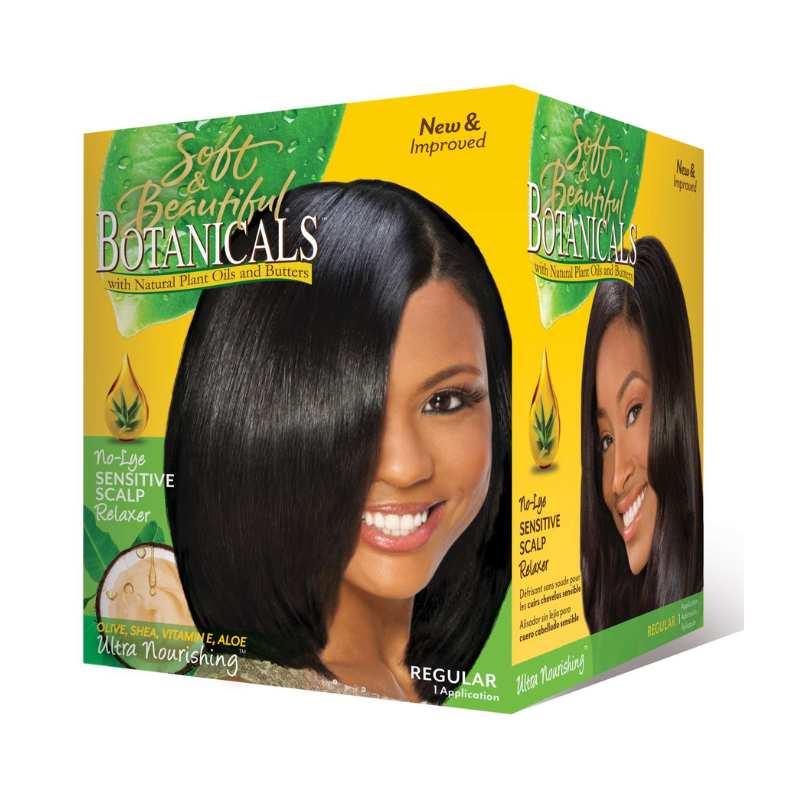 Soft & Beautiful Botanicals No-Lye Sensitive Scalp Relaxer – Regular