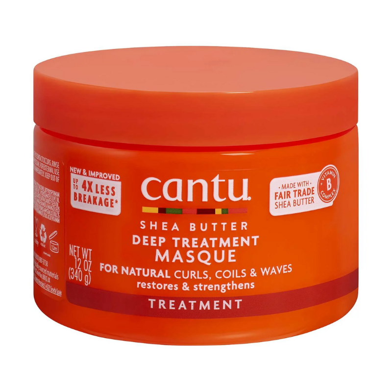 Cantu Shea Butter Deep Treatment Masque for Natural Curls, Coils & Waves – 12 oz