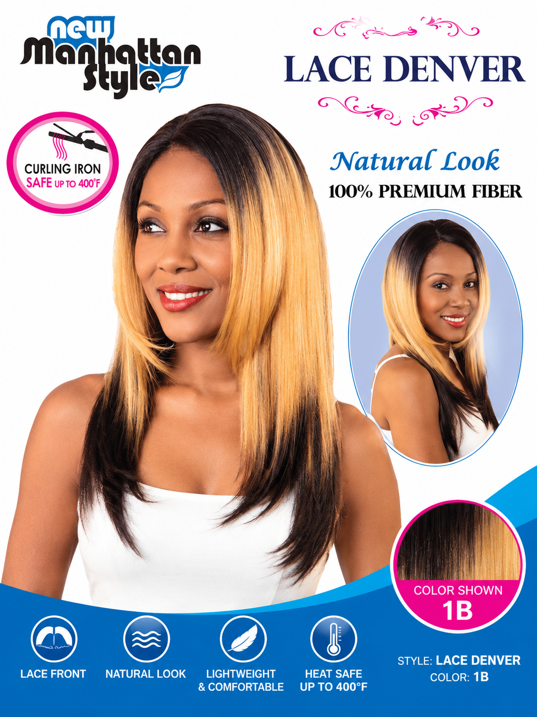 New Manhattan Style Lace Front Wig Denver