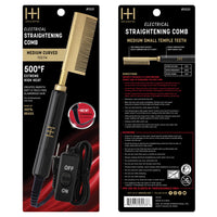 Hot & Hotter Electrical Straightening Comb Medium Curved Teeth #5531 - ANNS BEAUTY SUPPLY