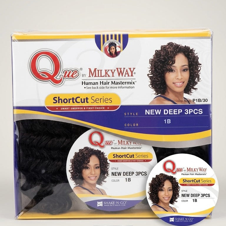Que by MilkyWay Human Hair Mastermix ShortCut Series – New Deep 3PCS