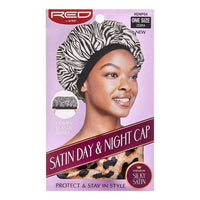 RED by Kiss Satin Day & Night Cap – Zebra Print (HDNP04) - ANNS BEAUTY SUPPLY