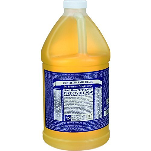 Dr. Bronner’s Pure-Castile Liquid Soap – Peppermint (1/2 Gallon) - ANNS BEAUTY SUPPLY
