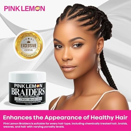 Pink Lemon Braiders Loc Twist Braid Edge – 5 oz - ANNS BEAUTY SUPPLY