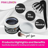 Pink Lemon Braiders Loc Twist Braid Edge – 5 oz - ANNS BEAUTY SUPPLY