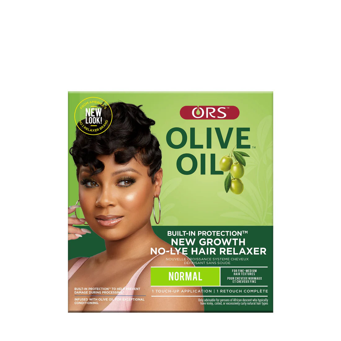 ORS Olive Oil Built-In Protection New Growth No-Lye Hair Relaxer (Normal)