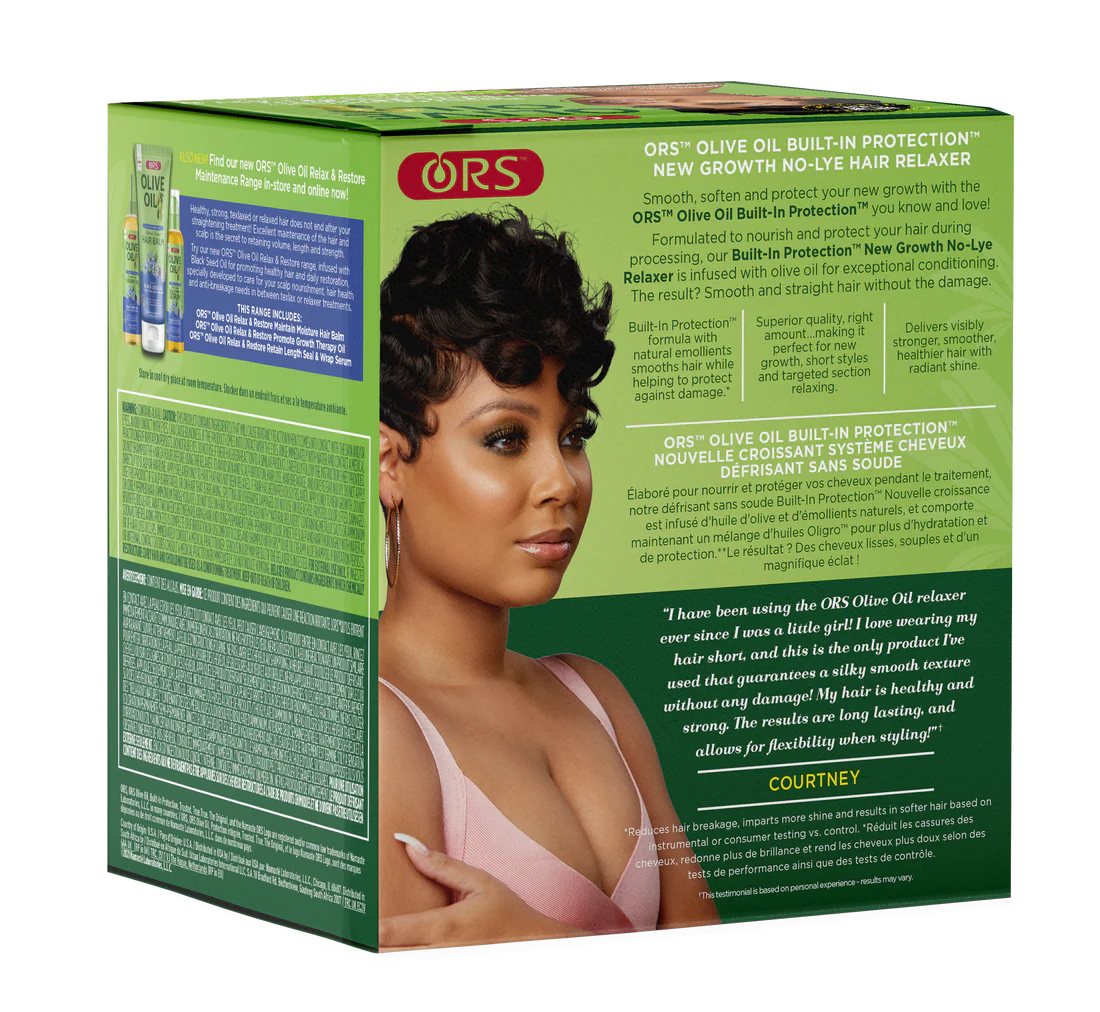 ORS Olive Oil Built-In Protection New Growth No-Lye Hair Relaxer (Normal)
