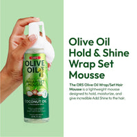 ORS Olive Oil Hold & Shine Wrap/Set Mousse 207 ml (7 FL. OZ.)