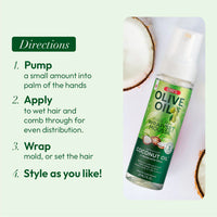 ORS Olive Oil Hold & Shine Wrap/Set Mousse 207 ml (7 FL. OZ.)