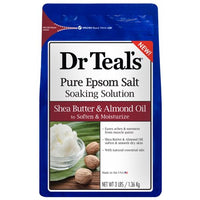 Dr Teals Pure Epsom Salt Soaking Solution Shea Butter and Almond Oil 3 lb - ANNS BEAUTY SUPPLY