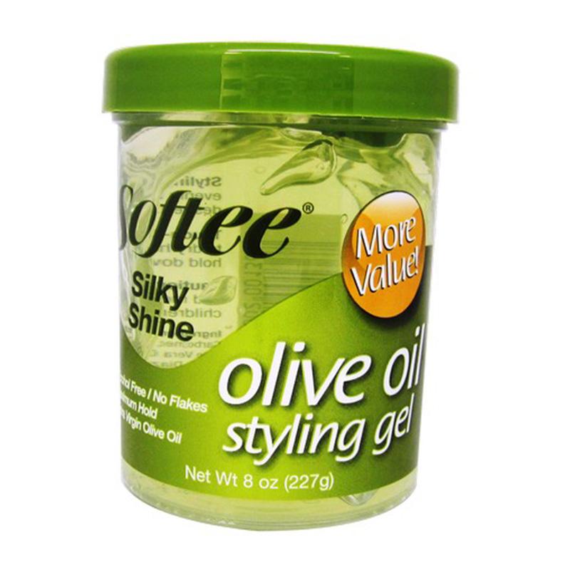 Softee Silky Shine Olive Oil Styling Gel 8 oz - ANNS BEAUTY SUPPLY