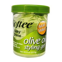 Softee Silky Shine Olive Oil Styling Gel 8 oz - ANNS BEAUTY SUPPLY