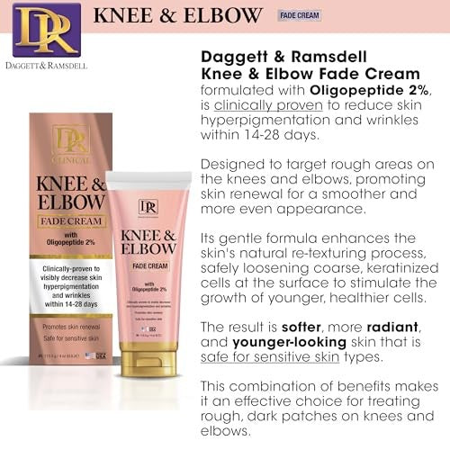 DR Clinical Knee & Elbow Fade Cream with Oligopeptide 2% – 4 oz - ANNS BEAUTY SUPPLY