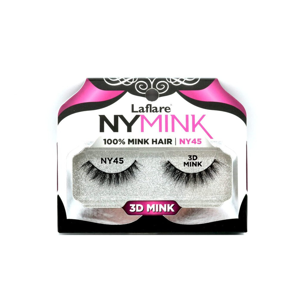 Laflare NYMink 3D Mink Lashes – NY45 - ANNS BEAUTY SUPPLY