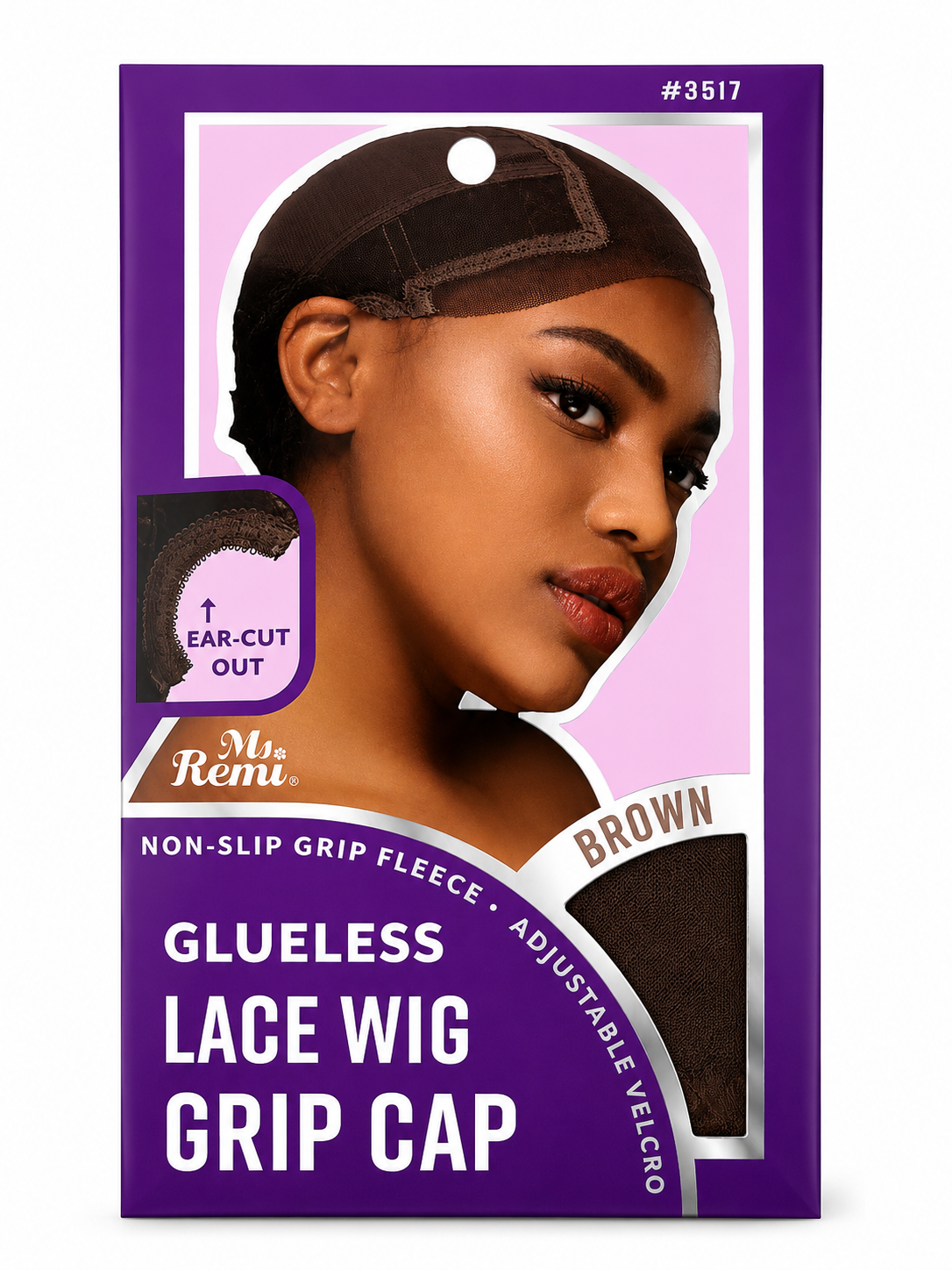 Ms. Remi Glueless Lace Wig Grip Cap Brown Non Slip Adjustable Velcro #3517 - ANNS BEAUTY SUPPLY
