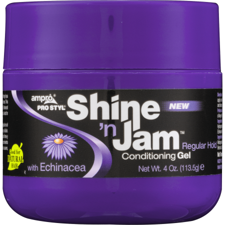 Shine 'n Jam Conditioning Gel – Regular Hold with Echinacea (4 oz) - ANNS BEAUTY SUPPLY