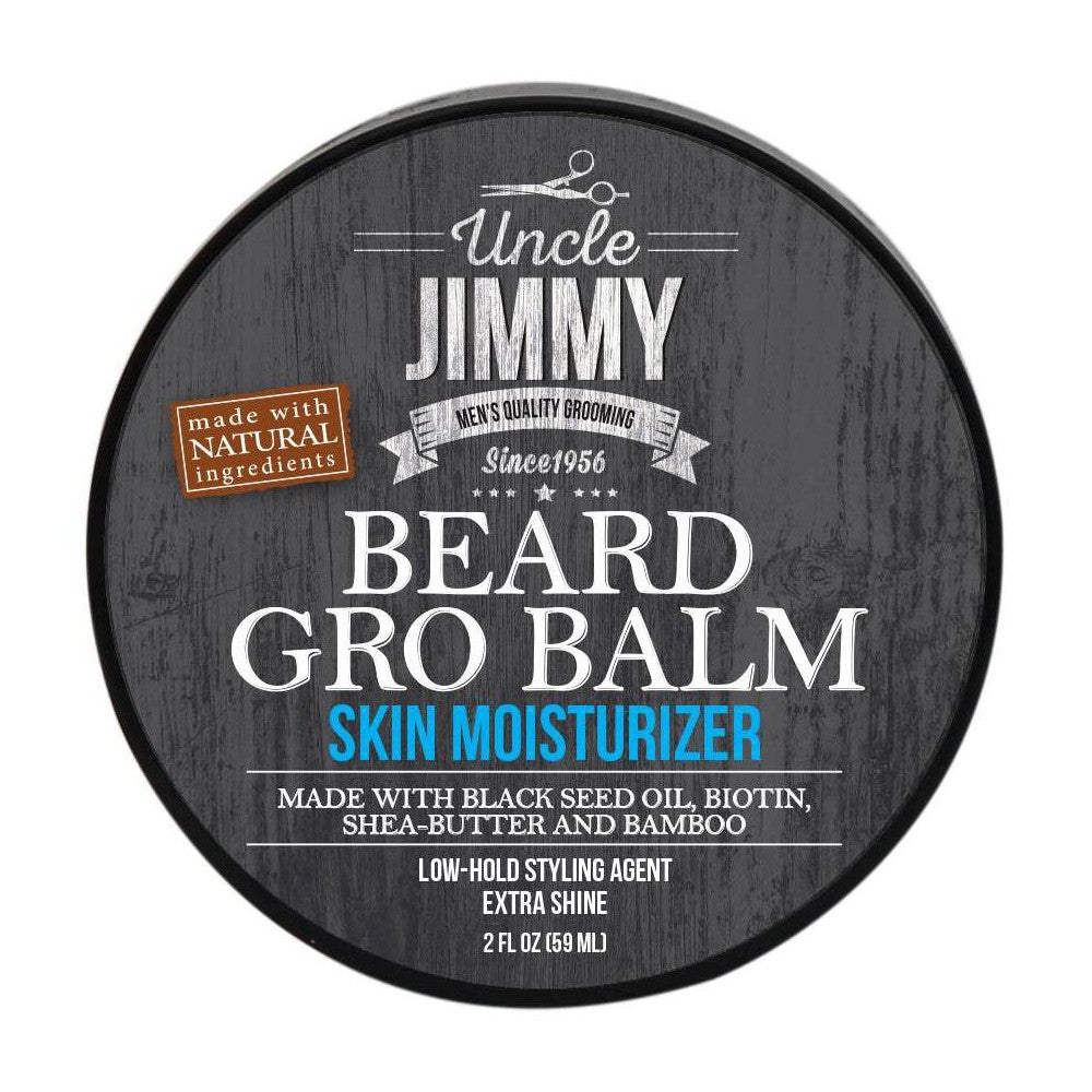 Uncle Jimmy Beard Gro Balm – Skin Moisturizer (2 oz) - ANNS BEAUTY SUPPLY