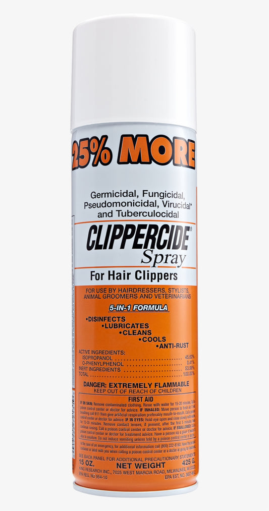 Clippercide Spray for Hair Clippers – 15 oz
