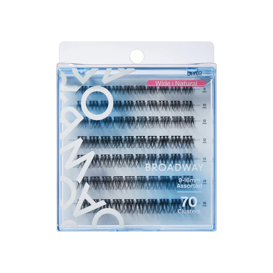Broadway Natural DIY Cluster Lashes – Customizable Lash Extensions (70–140 pcs) – DIY02 - ANNS BEAUTY SUPPLY