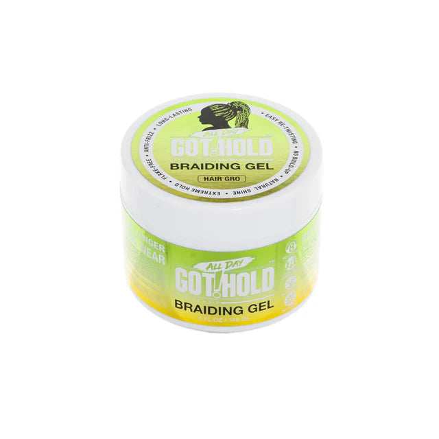 All Day Got Hold Biotin x Batana Oil Extreme Hold Braiding Gel – Hair Gro (5 oz)