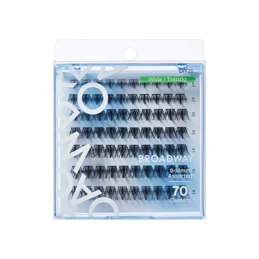 Broadway Wide Trendy Lashes – DIY Customizable Extensions (70–140 pcs) – DIY26 - ANNS BEAUTY SUPPLY