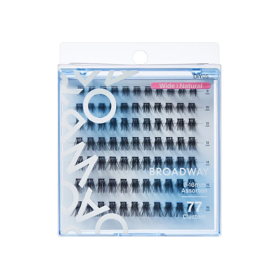 Broadway Natural DIY Cluster Lashes – Customizable Lash Extensions (70–140 pcs) – DIY05 - ANNS BEAUTY SUPPLY