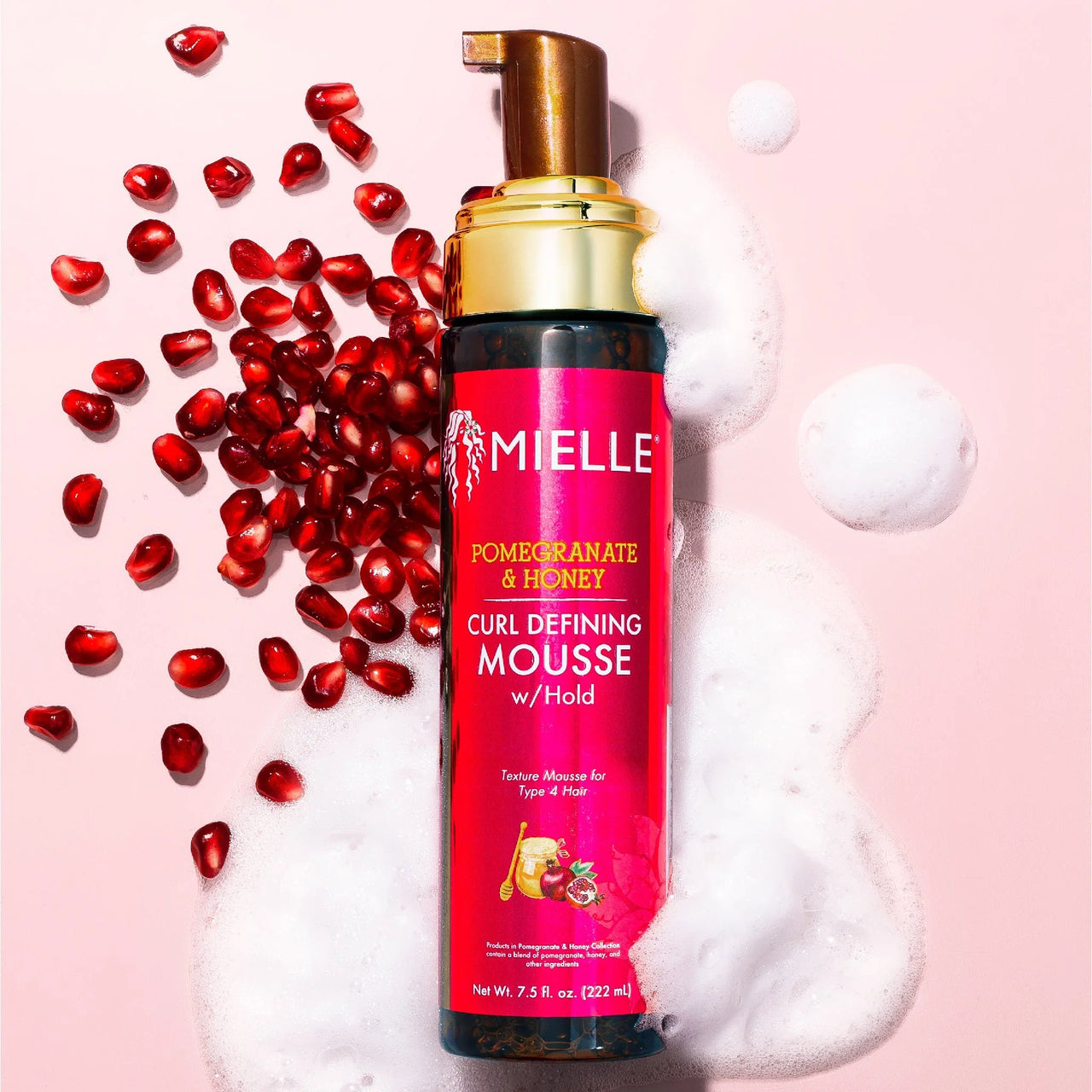 Mielle Pomegranate & Honey Curl Defining Mousse w/Hold 7.5 Fl. Oz. (222 ml)