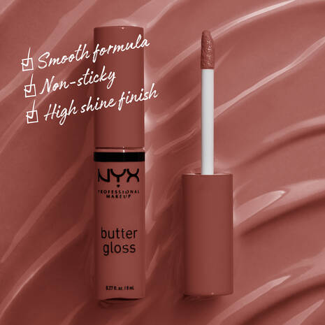 NYX Professional Makeup Butter Gloss - Praline -  0.27 fl. oz. / 8 mL - ANNS BEAUTY SUPPLY