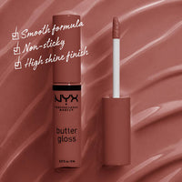 NYX Professional Makeup Butter Gloss - Praline -  0.27 fl. oz. / 8 mL - ANNS BEAUTY SUPPLY