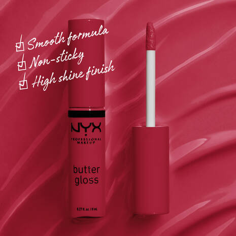 NYX Professional Makeup Butter Gloss - Red Velvet - 0.27 fl. oz. / 8 mL - ANNS BEAUTY SUPPLY