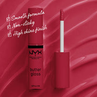 NYX Professional Makeup Butter Gloss - Red Velvet - 0.27 fl. oz. / 8 mL - ANNS BEAUTY SUPPLY
