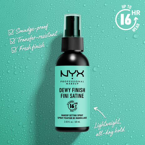 NYX Professional Makeup Dewy Finish Setting Spray 2.03 fl. oz. / 60 mL - ANNS BEAUTY SUPPLY