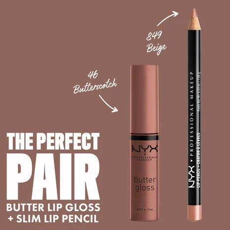 NYX Professional Makeup Butter Gloss - Butterscotch -  0.27 fl. oz. / 8 mL - ANNS BEAUTY SUPPLY
