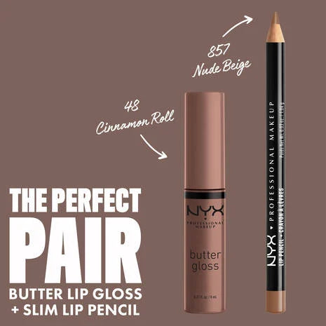 NYX Professional Makeup Butter Gloss - Cinnamon roll - 0.27 fl. oz. / 8 mL - ANNS BEAUTY SUPPLY