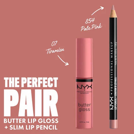 NYX Professional Makeup Butter Gloss - Tiramisu -  0.27 fl. oz. / 8 mL - ANNS BEAUTY SUPPLY