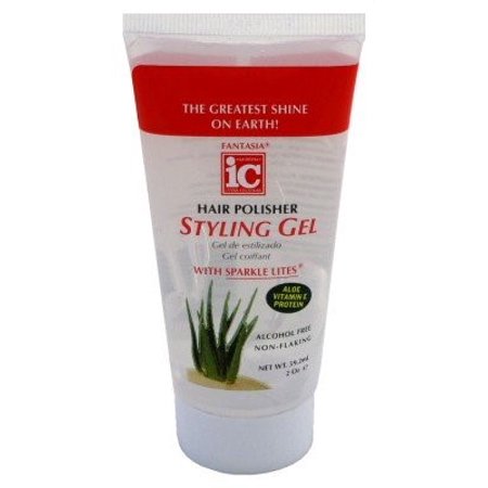 Fantasia IC Hair Polisher Styling Gel with Sparkle Lites – 2.0 oz