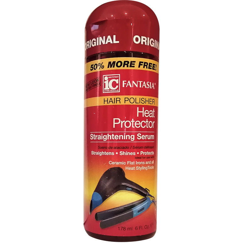 Fantasia IC Heat Protector Straightening Serum – 6 oz - ANNS BEAUTY SUPPLY