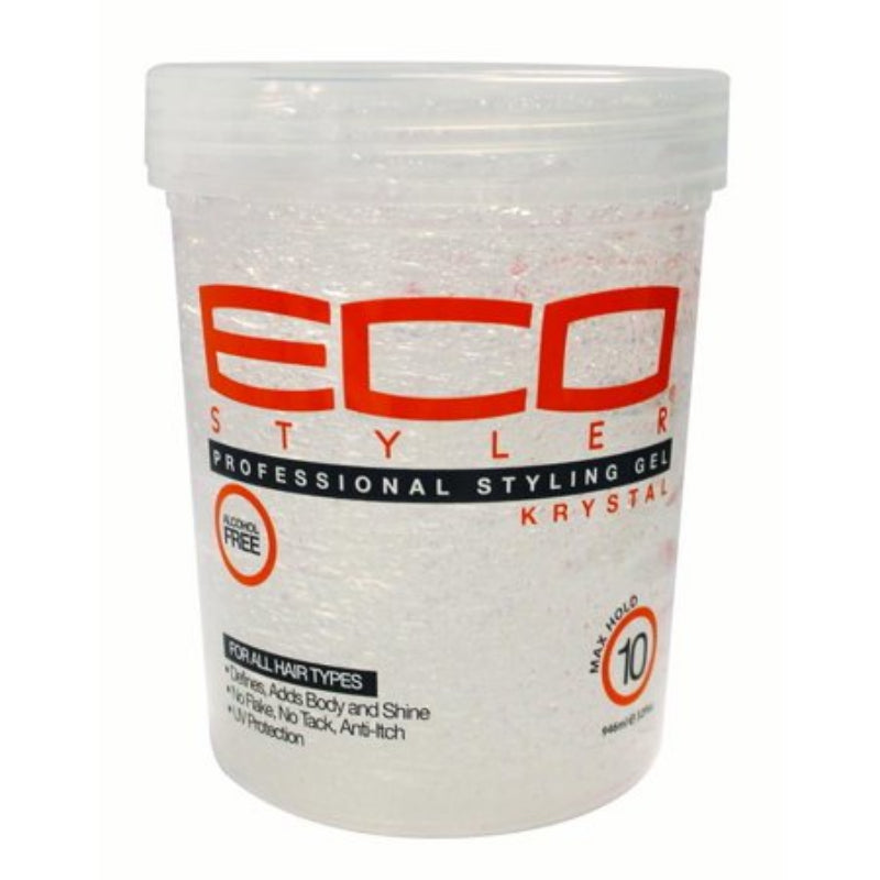 Eco Style Krystal Styling Gel – Maximum Hold – 32 oz - ANNS BEAUTY SUPPLY