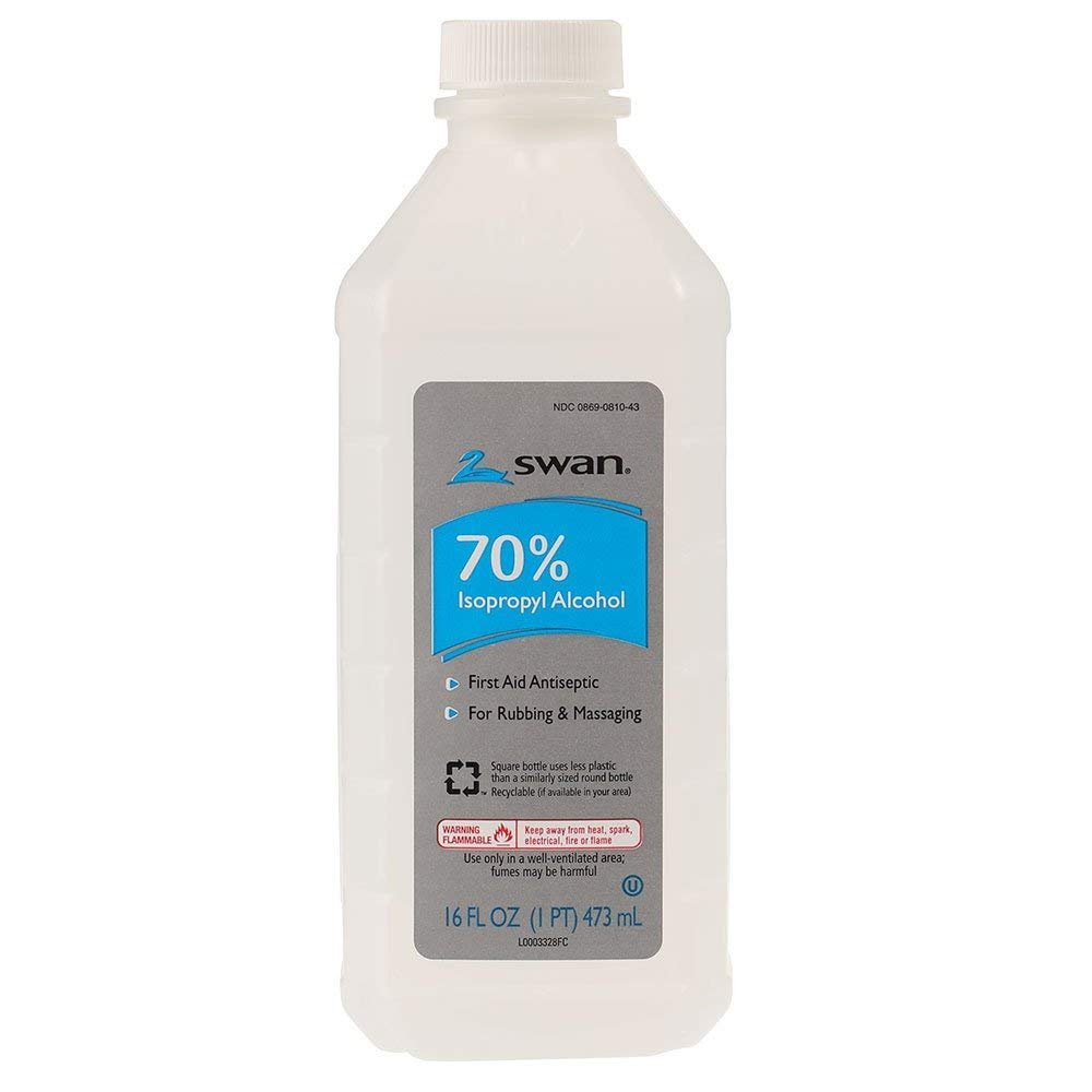 Swan 70% Isopropyl Alcohol – 16 fl oz - ANNS BEAUTY SUPPLY