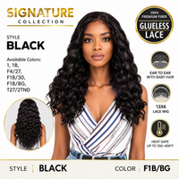 Signature Collection Glueless Lace Front Wig – Black