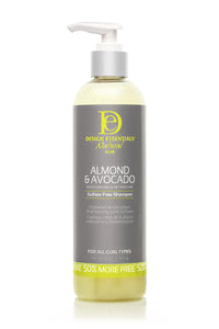 Design Essentials Almond & Avocado Moisturizing & Detangling Sulfate-Free Shampoo 12 oz