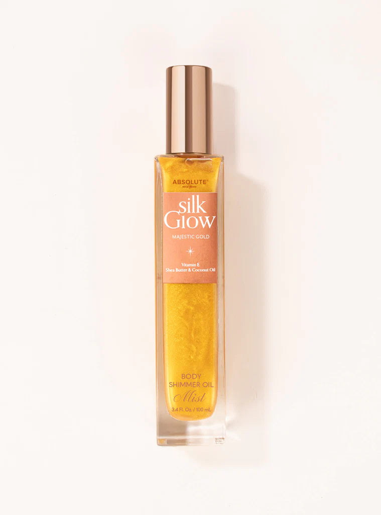 Absolute New York Silk Glow Body Shimmer Oil Mist Majestic Gold 3.4 oz SBGS12 - ANNS BEAUTY SUPPLY