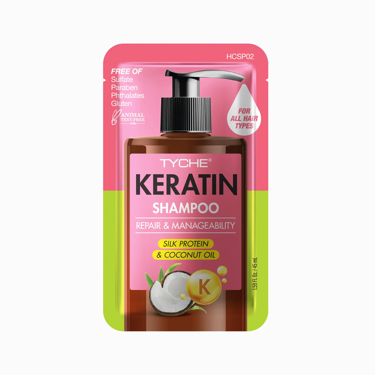 Tyche Keratin Shampoo Repair & Manageability 1.59 fl. oz. - ANNS BEAUTY SUPPLY