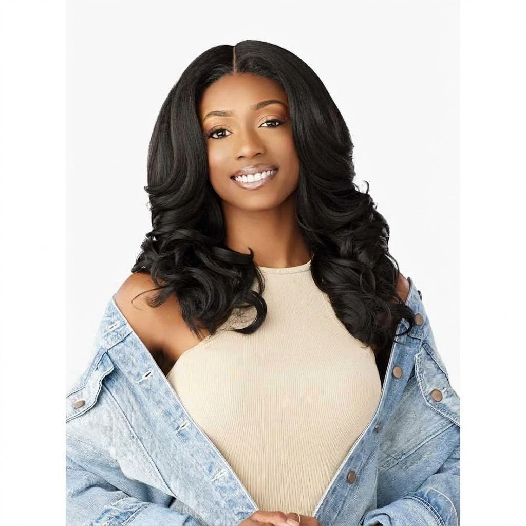 Sensationnel Curls Kinks & Co. Glueless Y-Part Textured Lace Wig – Y-Part Kinky Barrel Curl 20"