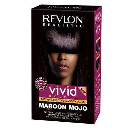 Revlon Realistic Vivid Colour Protein-Infused Permanent Hair Color - Maroon Mojo - ANNS BEAUTY SUPPLY